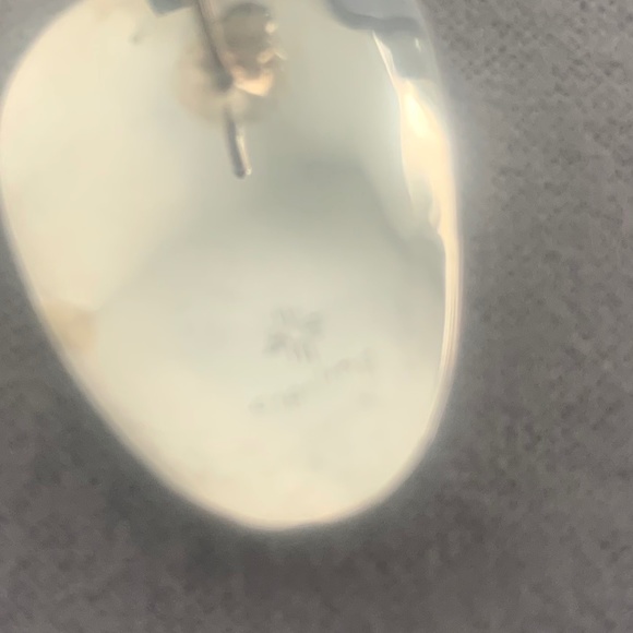 Druzi Quartz Handcrafted Genuine Indian Sterling Silver Earrings - Picture 7 of 8